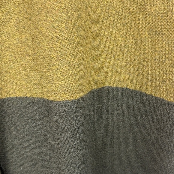 Cynthia Rowley Active Cotton Blend Olive Charcoal Knit Open Front Large Cardigan - Picture 7 of 10